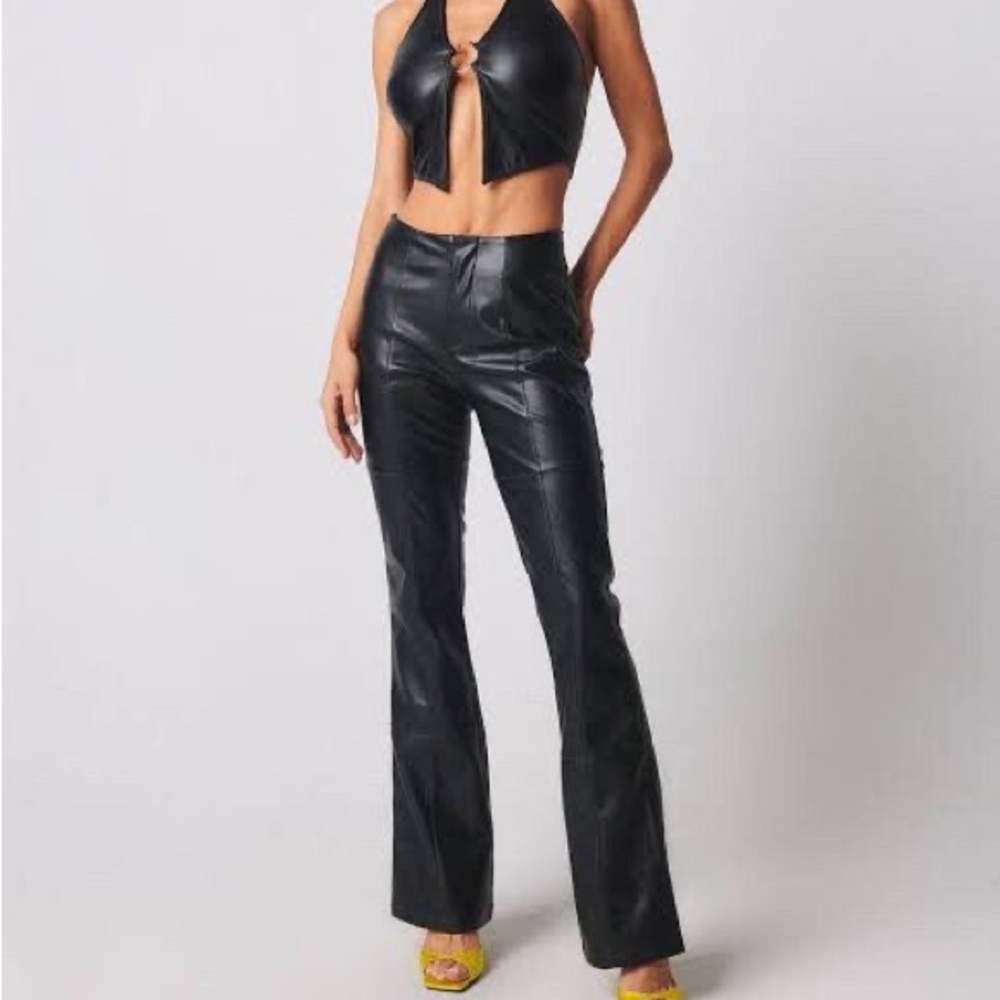 Faux Leather Tiger Mist Pants